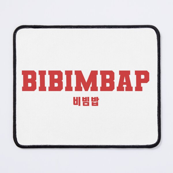 Item preview, Bibimbap Korean Culinary Typography Design designed and sold by TravelCamel.