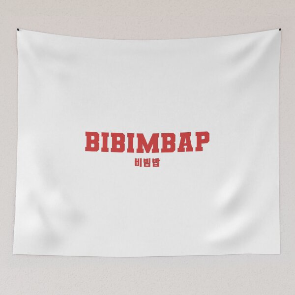 Item preview, Bibimbap Korean Culinary Typography Design designed and sold by TravelCamel.