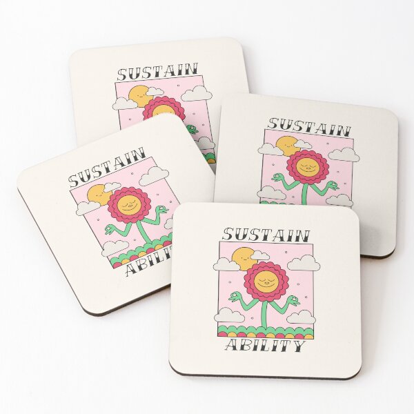Item preview, Sustainability Happy And Self-Confident Flower Smiling designed and sold by pixelplaza.