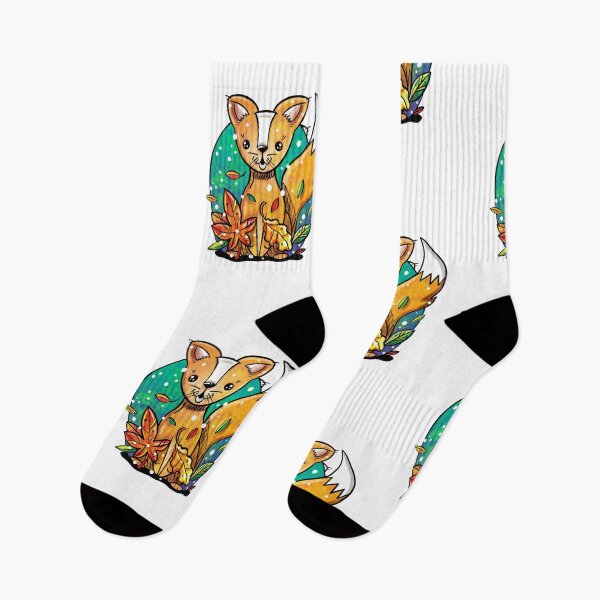 Item preview, Fox nad Leaves designed and sold by Dominika Marzec-Starzykowska.