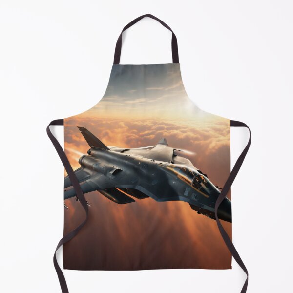Item preview, Military jet above the clouds with sun in the background designed and sold by Robinson-Icious.