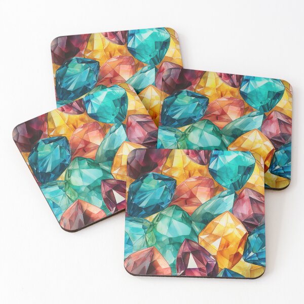 Item preview, Gem Stone watercolor Design designed and sold by MahsaWatercolor.