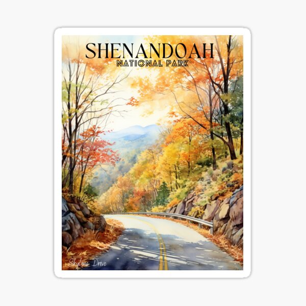 Vista previa del artículo con la obra «Parque Nacional Shenandoah, Skyline Drive», diseñado y vendido por digitalcupids.