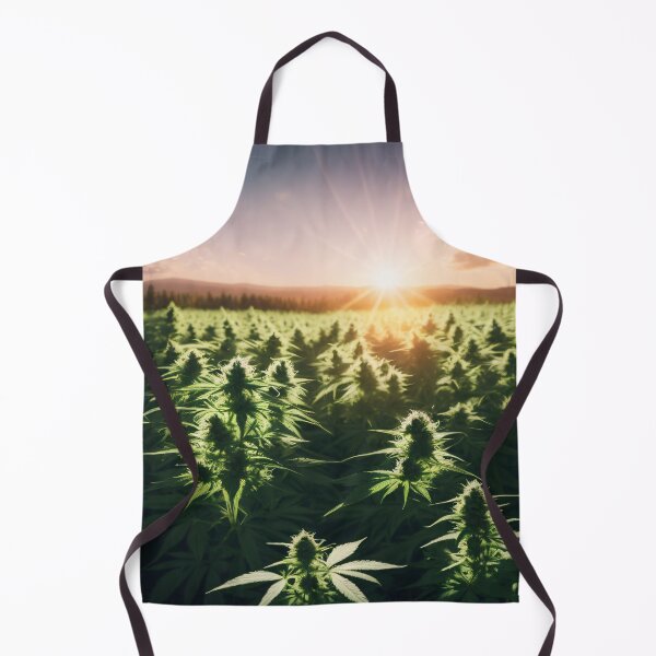 Item preview, Marijuana farm with sun rays in the background designed and sold by Robinson-Icious.