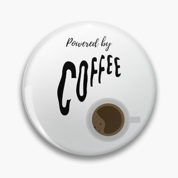 Item preview, Powered by coffee designed and sold by Mirth and Magic.