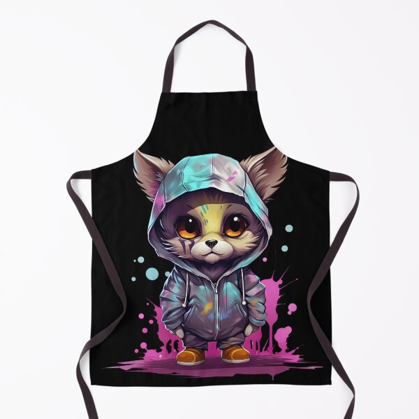 Item preview, Graffiti Style Hooded Cat designed and sold by eyestetix.