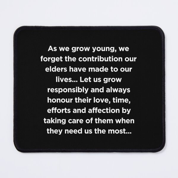 Item preview, International Day of Older Persons Quote designed and sold by adelferhat.