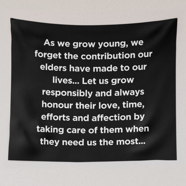 Item preview, International Day of Older Persons Quote designed and sold by adelferhat.