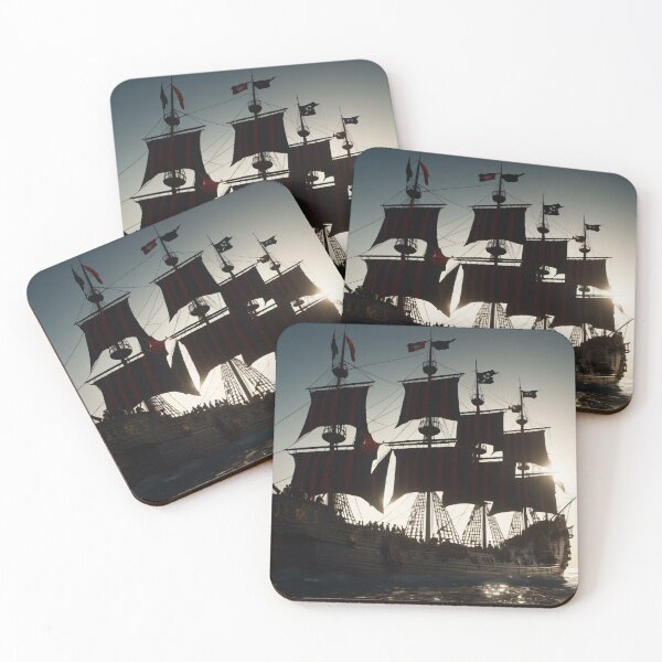 Item preview, Pirate ship at sea designed and sold by Robinson-Icious.