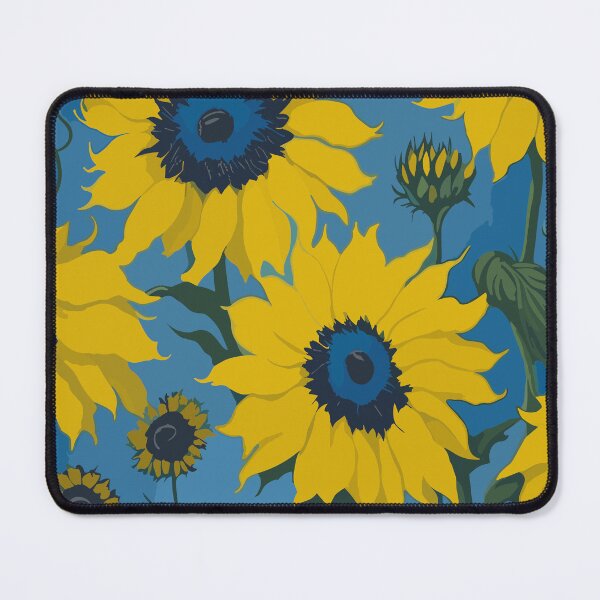 Item preview, Sunflower Bloom on Blue  designed and sold by GraphicsClub.