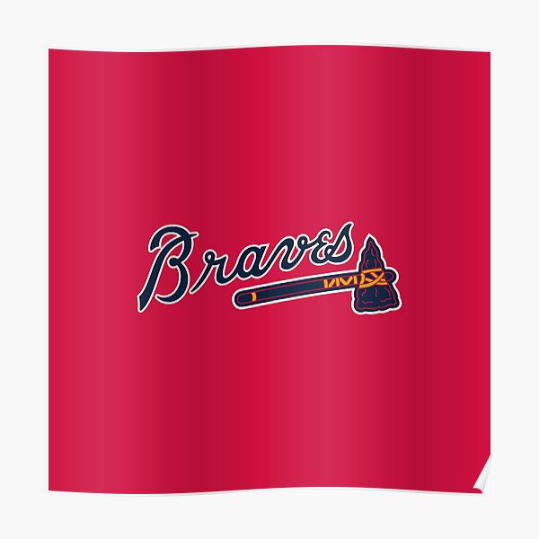 Atlanta Braves Boys Decor Joc Pederson Poster Atlanta Braves 