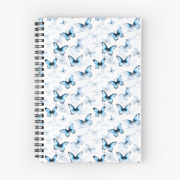 Item preview, Baby Blue & White Butterfly Composite Overlay Pattern #4 designed and sold by ARTficiallyAnon.