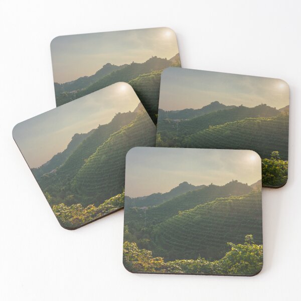 Item preview, Vineyards of Prosecco Hills at sunset. Italy designed and sold by Stefano Orazzini.