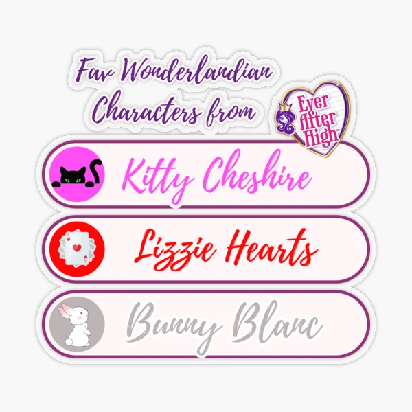 Ever After High- Lizzie Hearts and Kitty Cheshire