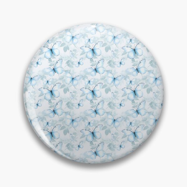 Item preview, Baby Blue & White Butterfly Composite Overlay Pattern #5 designed and sold by ARTficiallyAnon.