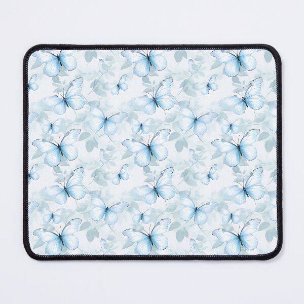 Item preview, Baby Blue & White Butterfly Composite Overlay Pattern #5 designed and sold by ARTficiallyAnon.