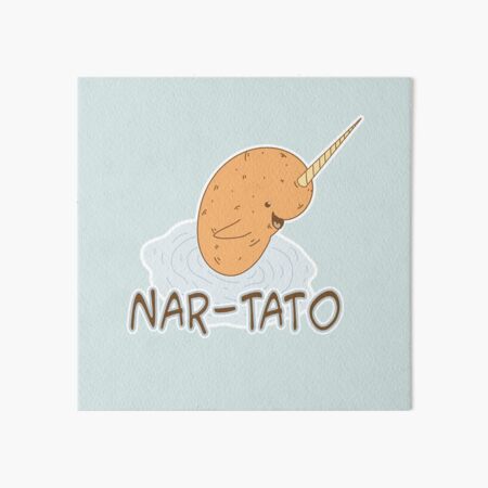 NAR-TATO - Narwhal Potato Hybrid Art Board Print