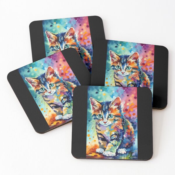 Item preview, Colorful cute Cat designed and sold by SameeraDammeyer.