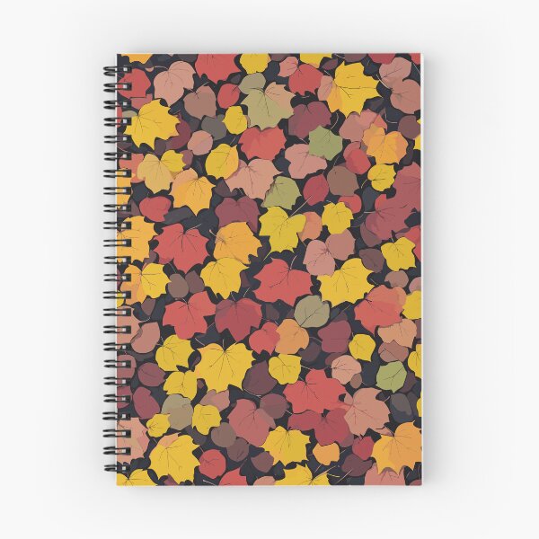 Item preview, Fall Season Falling Leaves Pattern on Black designed and sold by GraphicsClub.