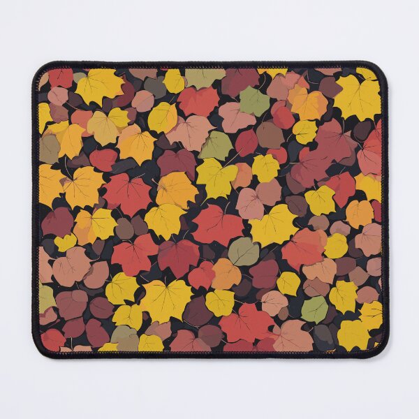 Item preview, Fall Season Falling Leaves Pattern on Black designed and sold by GraphicsClub.