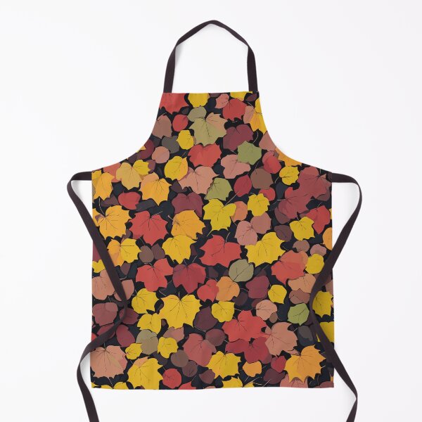 Item preview, Fall Season Falling Leaves Pattern on Black designed and sold by GraphicsClub.