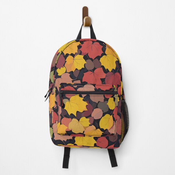 Item preview, Fall Season Falling Leaves Pattern on Black designed and sold by GraphicsClub.