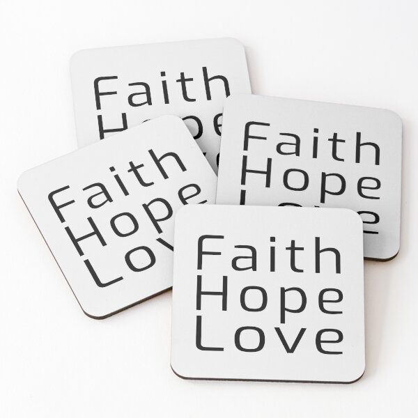 Item preview, Faith Hope Love bible verse | 1 Cor 13:13 | 1 Corinthians 13:13 designed and sold by Faith at Work.