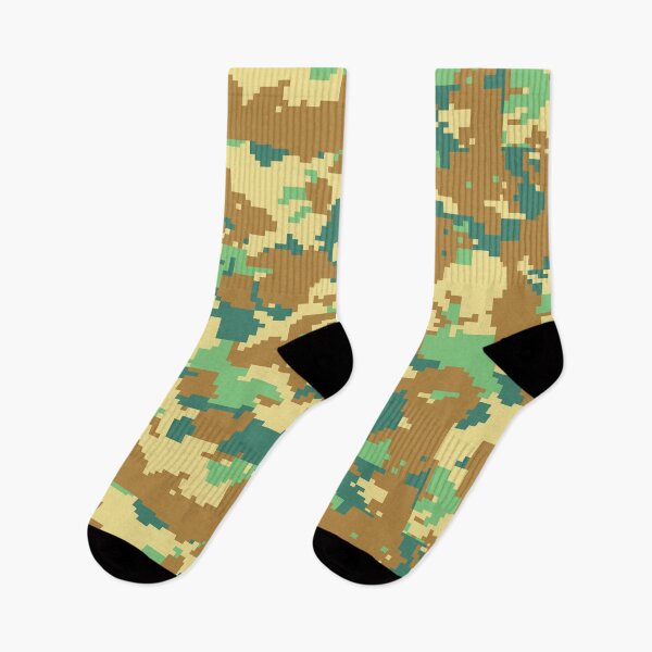 Item preview, Brown Green Multicam Pixel Camouflage Pattern designed and sold by camostore23.