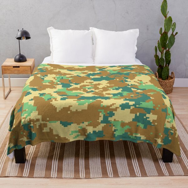 Item preview, Brown Green Multicam Pixel Camouflage Pattern designed and sold by camostore23.