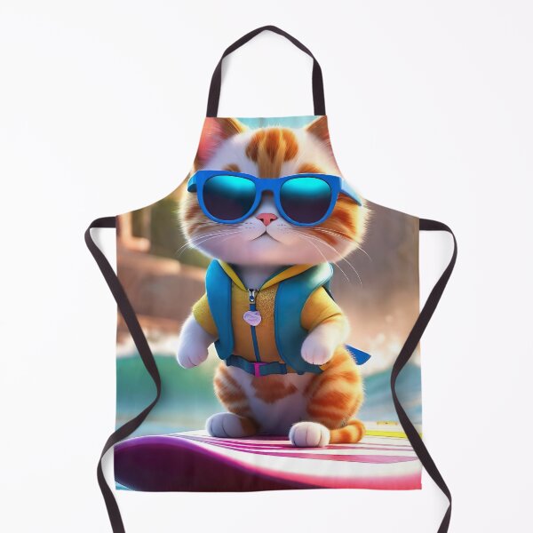 Item preview, Cool cat surfing designed and sold by AiArtworkz.