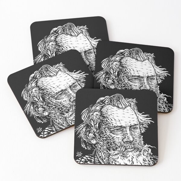 Item preview, JOHANNES BRAHMS ink portrait .2 designed and sold by lautir.