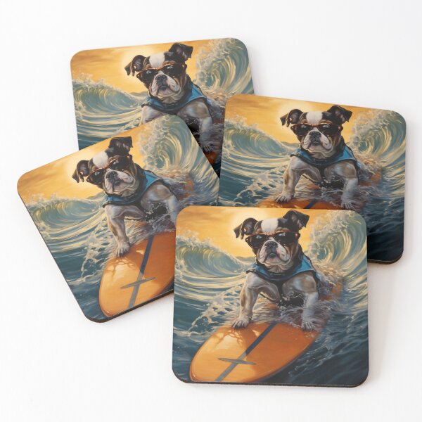 Item preview, Surfing bulldog designed and sold by mvojnovic1992.