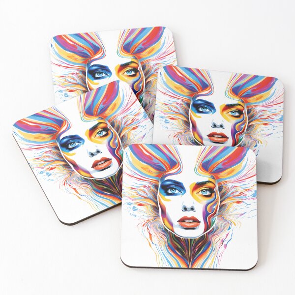 Item preview, Vivid painted face designed and sold by Vibranta Studio.