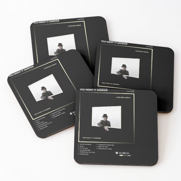 Item preview, Leonard Cohen - You Want It Darker Tracklist Album designed and sold by KarsenJoeyArtS.
