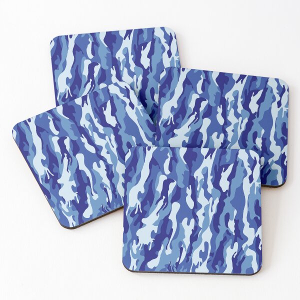 Item preview, Navy Blue Camouflage Pattern designed and sold by camostore23.