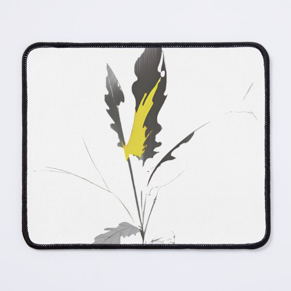Item preview, Botanical Line Art with Yellow Accent Color designed and sold by AroidIsland.