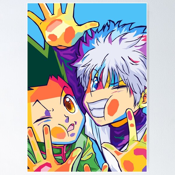 Download Sitting Gon And Killua Of Hunter X Hunter Iphone Wallpaper