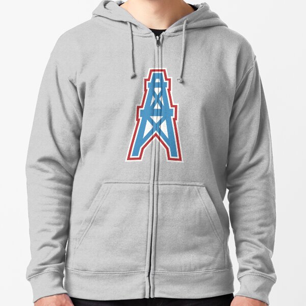 Lids Houston Oilers Mitchell & Ness Head Coach Pullover Hoodie - Light  Blue/Heathered Gray