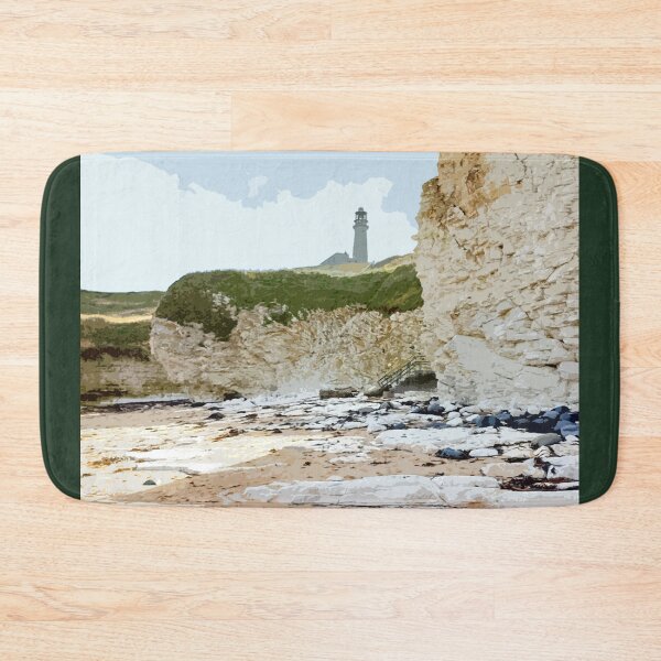 Item preview, Flamborough Yorkshire Travel location poster designed and sold by BarbaraGlebska.