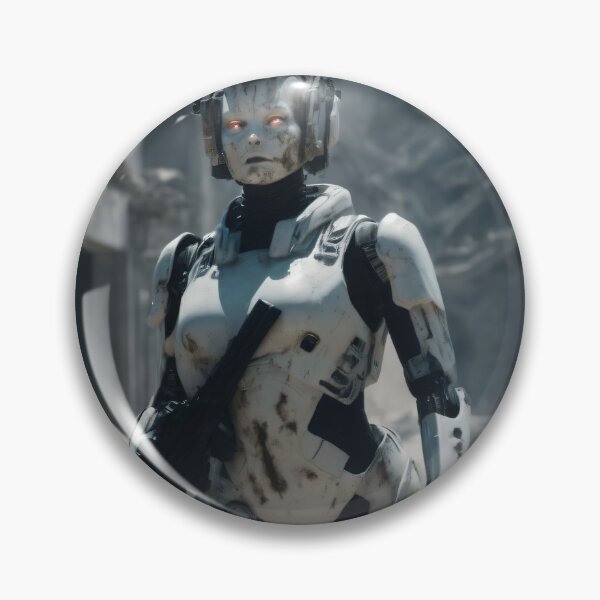 Item preview, Armed Futuristic Robots in War Zone. Invasion of artificial intelligence designed and sold by Robinson-Icious.