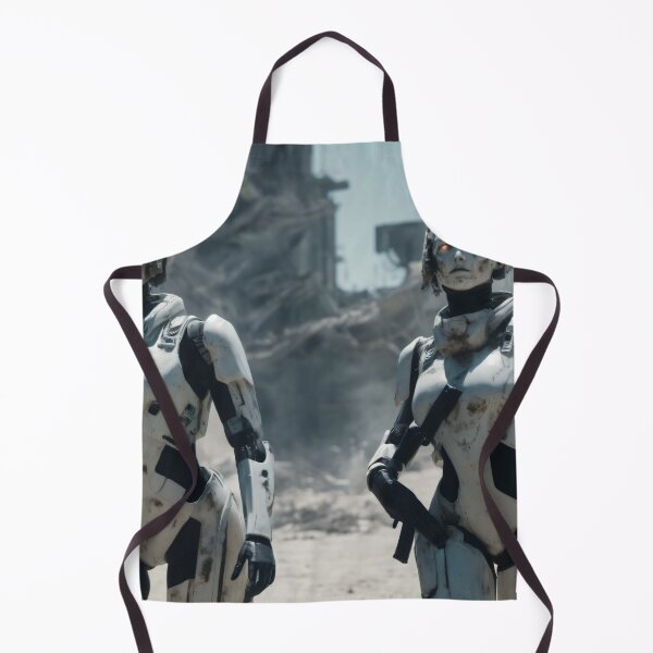 Item preview, Armed Futuristic Robots in War Zone. Invasion of artificial intelligence designed and sold by Robinson-Icious.