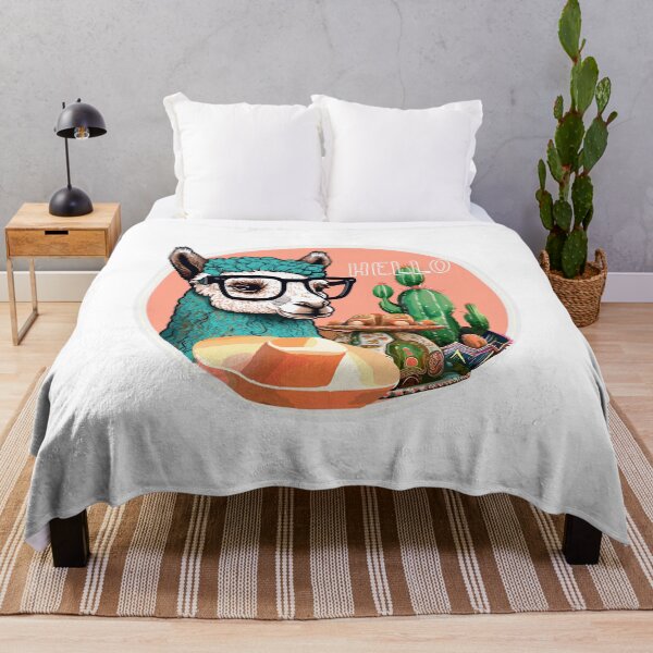 Item preview, Stylish lama with glasses, Hello, I'm a lama. designed and sold by Anastasiia Yurevych.