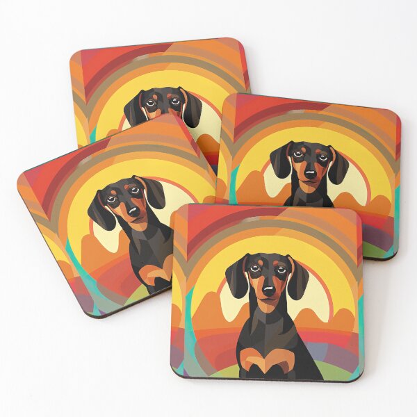 Item preview, Rainbow the Dachshund designed and sold by Inky-Spiration.