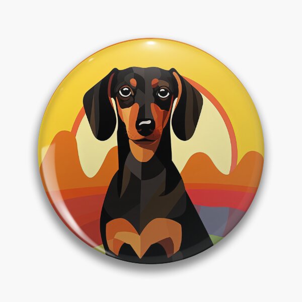 Item preview, Rainbow the Dachshund designed and sold by Inky-Spiration.