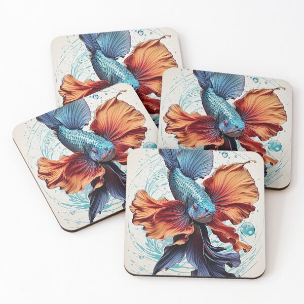 Item preview, "Betta Brilliance: A Vector Art Splash of Color" designed and sold by Best-Art-32.