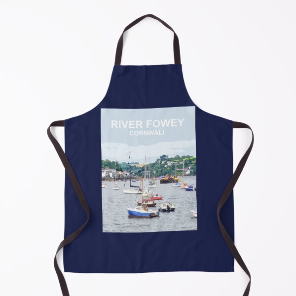 Item preview, River Fowey Cornwall. Cornish gift Kernow Travel location poster, St Austell designed and sold by BarbaraGlebska.