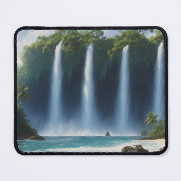Item preview, Waterfall in tropical paradise designed and sold by Robinson-Icious.