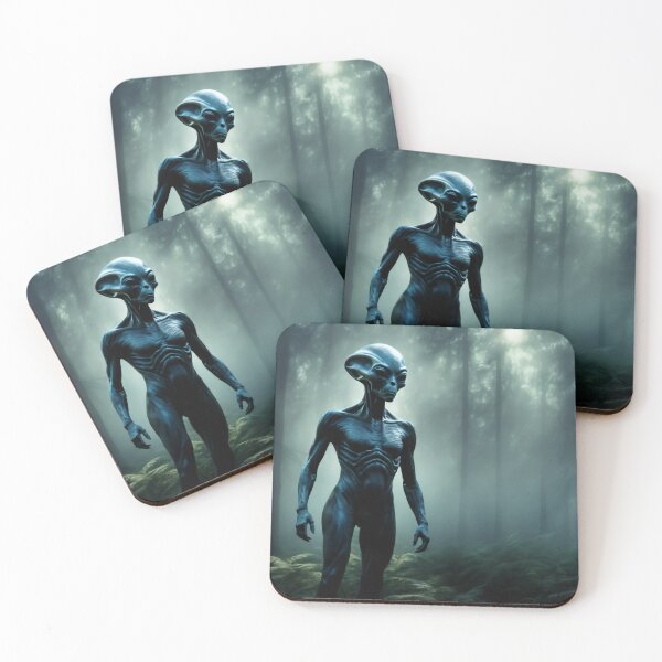 Item preview, Alien creature in the forest. Dark atmosphere. Realistic. designed and sold by Robinson-Icious.