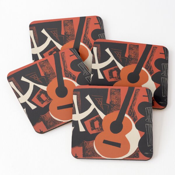 Item preview, Jazz Guitar, abstract art inspired by Matisse, Picasso designed and sold by sillynonsense.