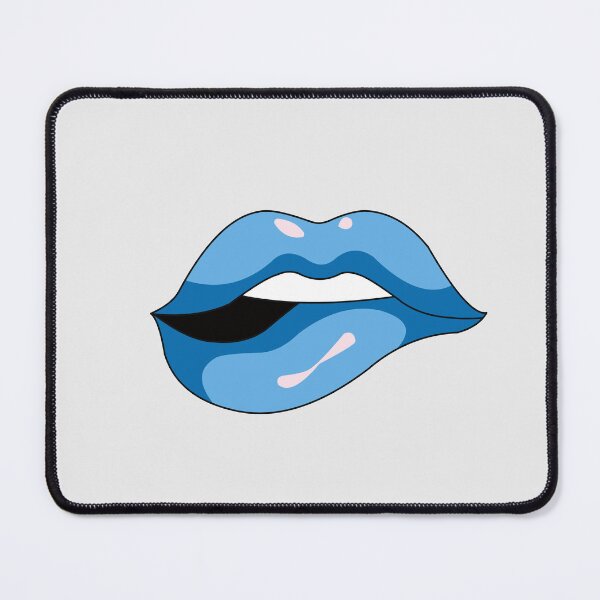 Item preview, sexy mouth blue lipstick designed and sold by ZiphGames.